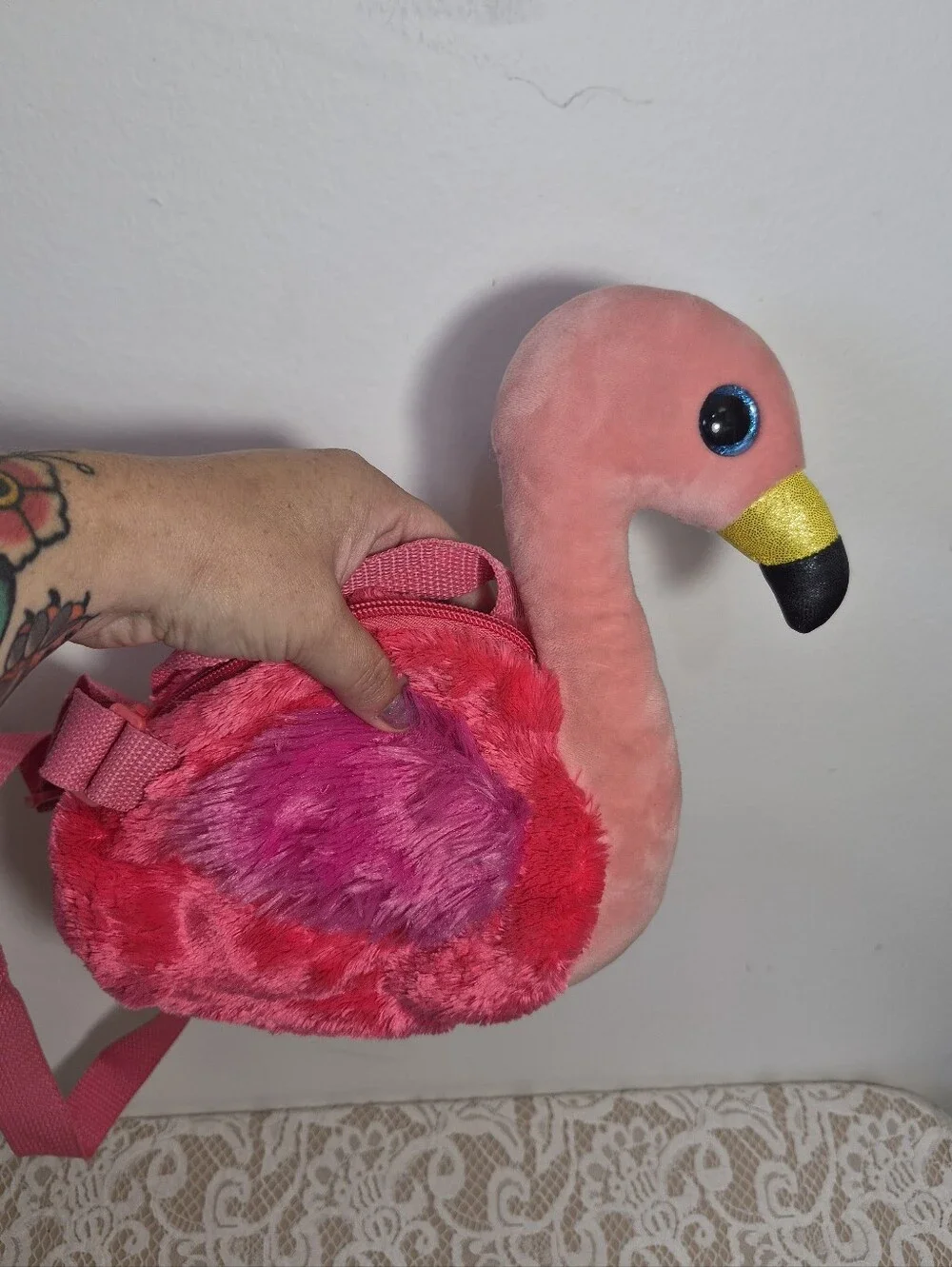 Ty Flamingo Purse